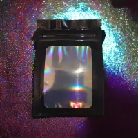 Black grip bags with window and ziplock closure 